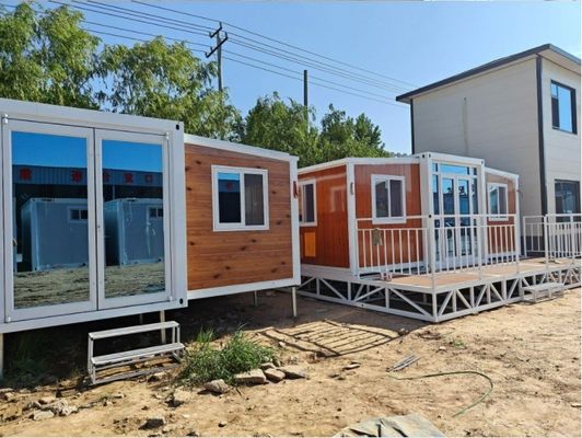 20ft Prefab House 컨테이너 캠핑 확장 가능한 컨테이너 하우스 중국 디자인 스타일