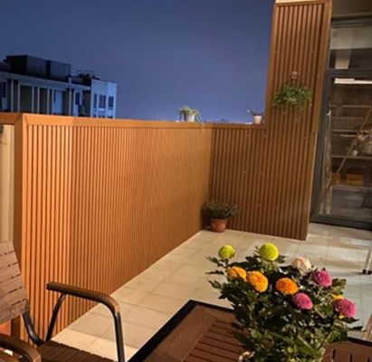 목재 플라스틱 벽판 환경 친화적 인 선택 환경 장식 프로젝트